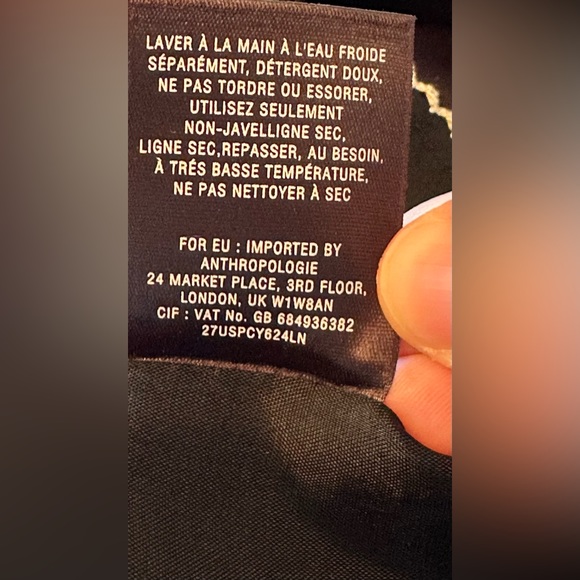 ANTHROPOLOGY/LEIFNOTES DRESS!🤩Blk/White/Size-2 - Picture 16 of 16